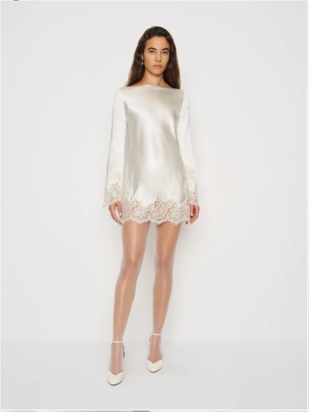 REFORMATION NWT Blanche Dress in Ivory Bridal Silk M